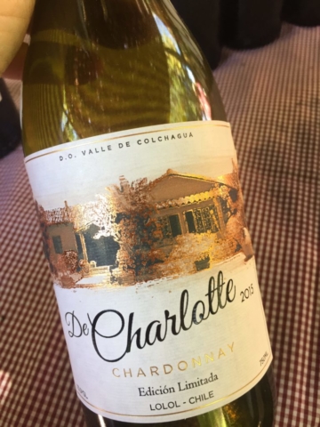 De Charlotte el Chardonnay de Lololinos, D.O. Valle de Lolol