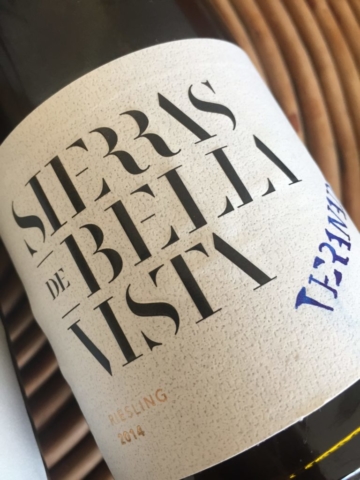 Riesling 2014, con velo de flor, Veranada de Sierras de Bellavista