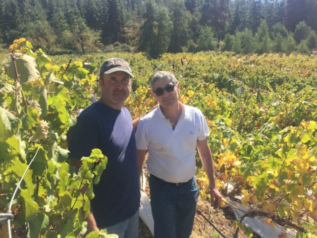Camilo Rahmer junto a Jacky, dueños de Sierras de Bellavista.